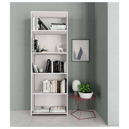 Kit Libreria 4 Ripiani 65X25Xh183 Cm Bianco