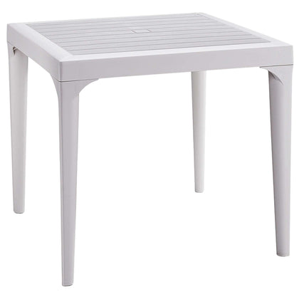 Tavolo Resina Malmo 80X80Xh74 Cm Bianco