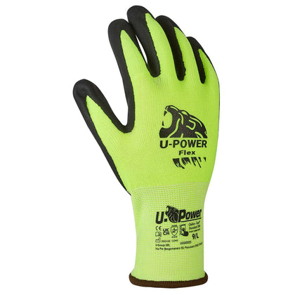 U-Power Guanti Flex Giallo Taglia 9 - 12 Pa