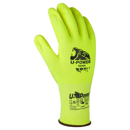 U-Power Guanti Icon Giallo Fluo Taglia 8 - 12 Pa