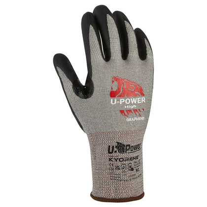 U-Power Guanti High Grigio Nero Taglia 8 - 12 Pa