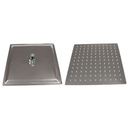 Soffione Doccia Inox Quadro Cm. 20X20