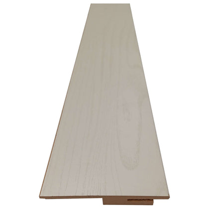 Battiscopa Bussola Singola Mdf Frassino Bianco H.2150 Sp.12