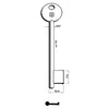 Chiavi Silca Patent Corni Pari 6P7D Ni - 5 Pz