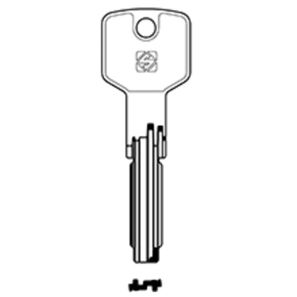 Chiavi Silca Punzonate Cs182 Olc (W51..57) - 5 Pz