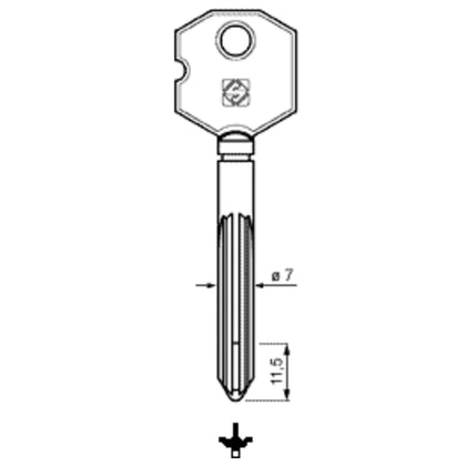 Chiavi Silca Croce Xoc1 Fe - 5 Pz