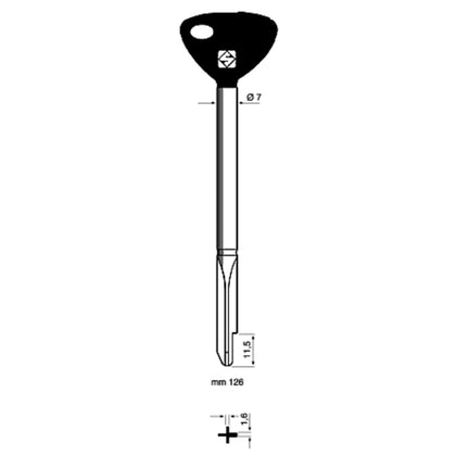 Chiavi Silca Croce Xy10P Fe T.P. - 5 Pz