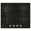 Piano Cottura A Gas 60Cm - 4 Fuochi - Vetro Nero (Cvg6Br4Wpb)
