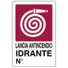 Cartello Segnaletico Idrante Cm. 20X30 - 10 Pz