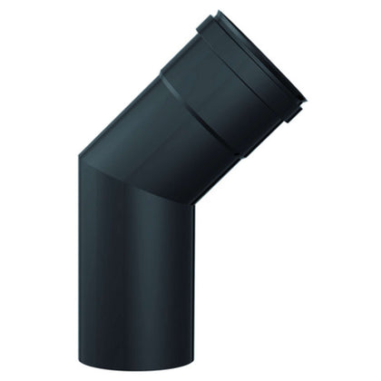 Smalbo Gomito A 45° Per Stufe A Pellet Col. Nero Opaco Ø Cm. 8 - 2 Pz