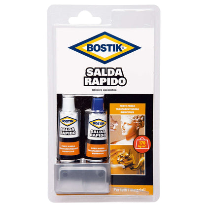 Uhu Bison Colla Bostik Saldarapido Blister Ml. 30 (2 Tub. Ml. 15) - 6 Pz