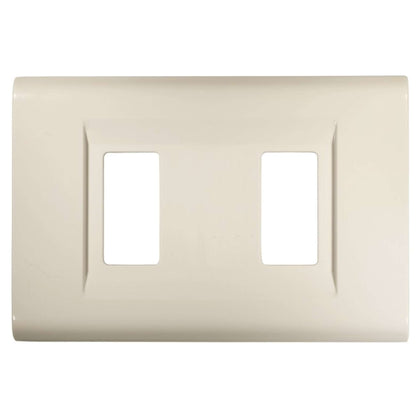 Feb Elettrica Placca Click Col. Bianco 2 Posti - 50 Pz