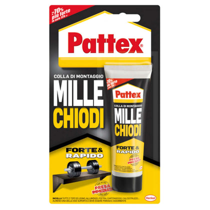 Henkel Colla Pattex Mille Chiodi Forte&Rapido Gr. 100 (Blister) - 12 Pz