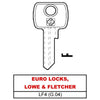 Silca Chiave Ottone Lf4 (G.Vae 0) Euro Locks, Lowe & Fletcher - 20 Pz