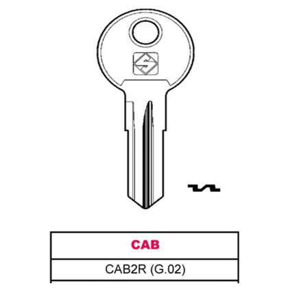 Silca Chiave Asc Cab2R (G.Vac 0) Cab - 20 Pz