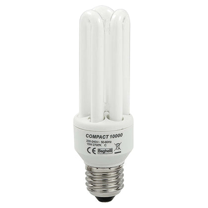 Beghelli Lampada Risparmio Ener. 3 Tubi E14 Luce Calda 11 W - 10 Pz