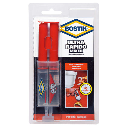 Uhu Bison Colla Bostik Ultra Rapido Mixer Ml. 24 - 6 Pz