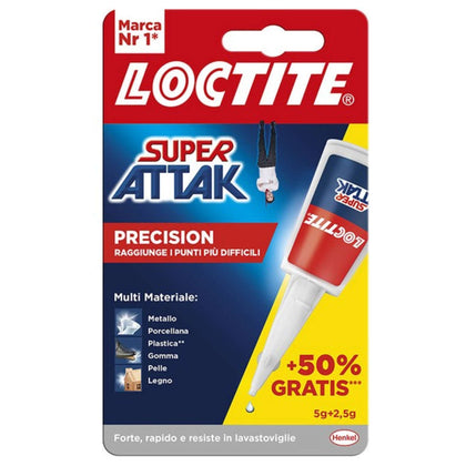 Henkel Colla Super Attak Gr. 5 + Gr. 2,5 Omaggio - 24 Pz