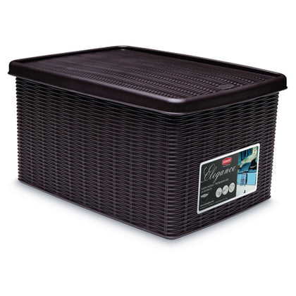 Contenitore Multiuso Elegance Lt. 15 - Cm.29X39X21 H Col. Tortora