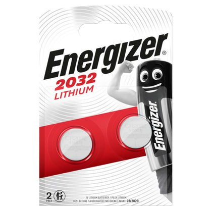 Energizer Pila Al Litio Specialistica Bottone 2032 3V-Ø Mm. 20X3,2 H 2 Pz. - 10 Cf