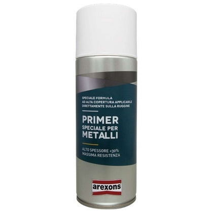 Arexons Vernice Spray Primer Speciale Per Metallo Ml. 400 Antiruggine Grigio - 6 Pz