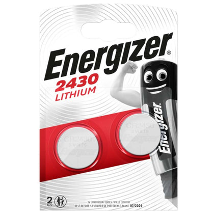 Energizer Pila Al Litio Specialistica Bottone Cr2430 3V-Ø Mm. 24,5X3 H 2 Pz. - 10 Cf