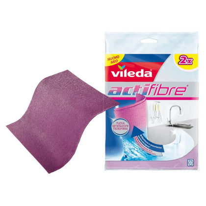 Vileda Panno Multiuso Actifibre Pz. 2 Cm. 29X29 - 24 Cf