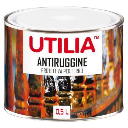 Utilia Antiruggine Ml. 500 Grigio - 6 Pz