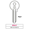 Silca Chiave Ottone Wa1 (G. Vac 0) Wally - 20 Pz