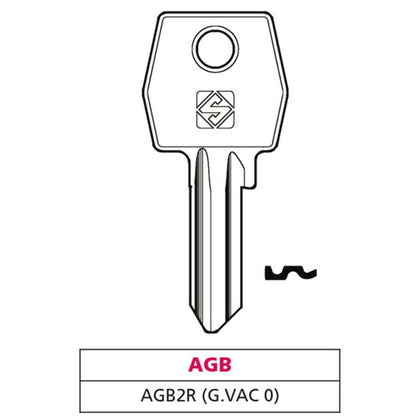 Silca Chiave Ottone Agb2R (G. Vac 0) Agb - 20 Pz