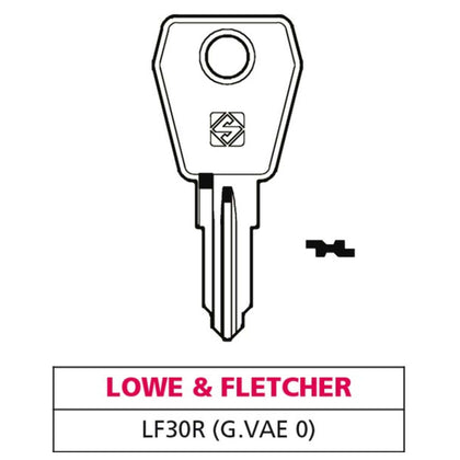 Silca Chiave Asc Lf30R (G. Vae 0) Lowe & Fletcher - 20 Pz