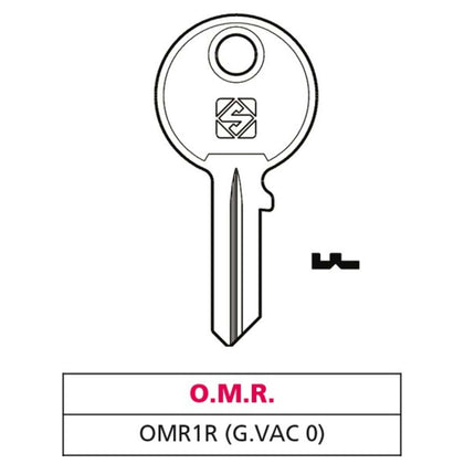 Silca Chiave Ottone Omr1R (G. Vac 0) O.M.R. - 20 Pz