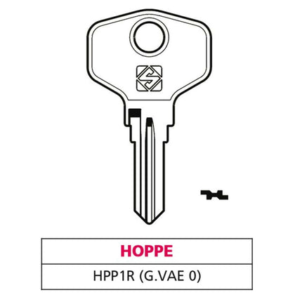 Silca Chiave Asc Hpp1R (G. Vae 0) Hoppe - 20 Pz