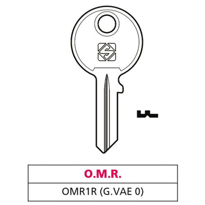 Silca Chiave Asc Omr1R (G. Vac 0) O.M.R. - 20 Pz