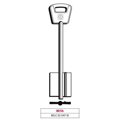 Silca Chiave A Doppia Mappa Belc (G. Vat 0) Beta - 5 Pz