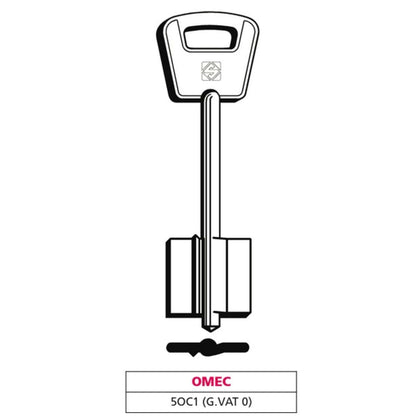 Silca Chiave A Doppia Mappa 5Oc1 (G. Vat 0) Omec - 5 Pz