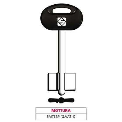 Silca Chiave A Doppia Mappa 5Mt3Bp (G. Vat 1) Mottura - 5 Pz