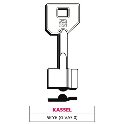 Silca Chiave A Doppia Mappa 5Ky6 (G. Vas 0) Kassel - 5 Pz