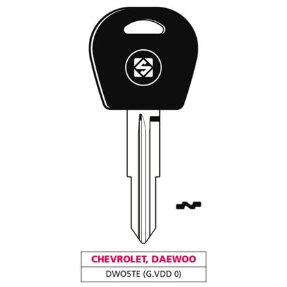 Silca Chiave Per Auto Dwo5Te (G. Vdd 0) Chevrolet-Daewoo - 5 Pz