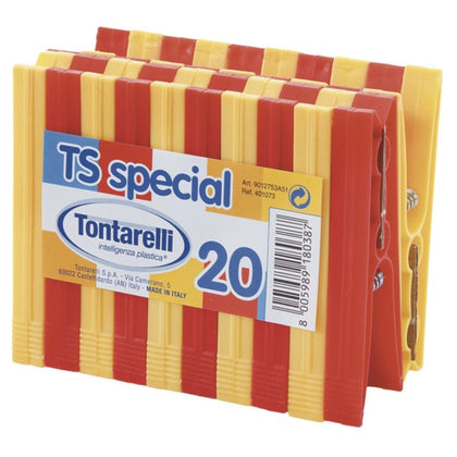 Pinze Per Bucato Ts Special 2 Stecche Da 10 Pz. - 20 Cf