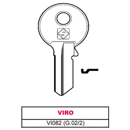 Silca Chiave Asc Vi082 (G.Vac 2) Viro - 20 Pz