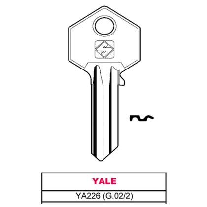 Silca Chiave Asc Ya226 (G.Vac 2) Yale - 20 Pz