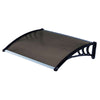 Pensilina Policarbonato Mod. Alveolare Marrone Cm. 80X120