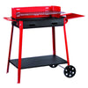 Barbecue Con Ruote E Mensola Cm. 60X40X85 H