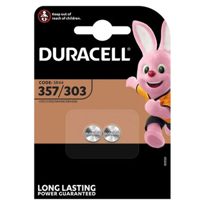 Duracell Pila Silver Oxide Specialistica Bottone 357/303 2 Pz. - 10 Cf