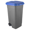 Mobil Plastic Bidone Per Differenziata Lt. 80 - Cm. 45X50X78 H Col. Blu/Grigio
