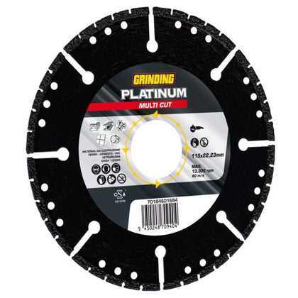 Grinding Disco Diamantato Elettrodeosto Platinum Multi-Cut Ø Mm. 115X2,5X22,23