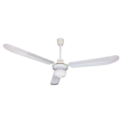 Ventilatore Da Soffitto Con 3 Pale In Metallo Con Luce 60 W Ø Cm. 140