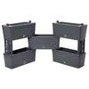 Kit Fioriera Rettangolare Brick 5 Pz. Col. Grigio Cm. 60X23X27 H