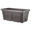 Fioriera Rettangolare Legno Col. Antracite Cm. 80X40X34 H